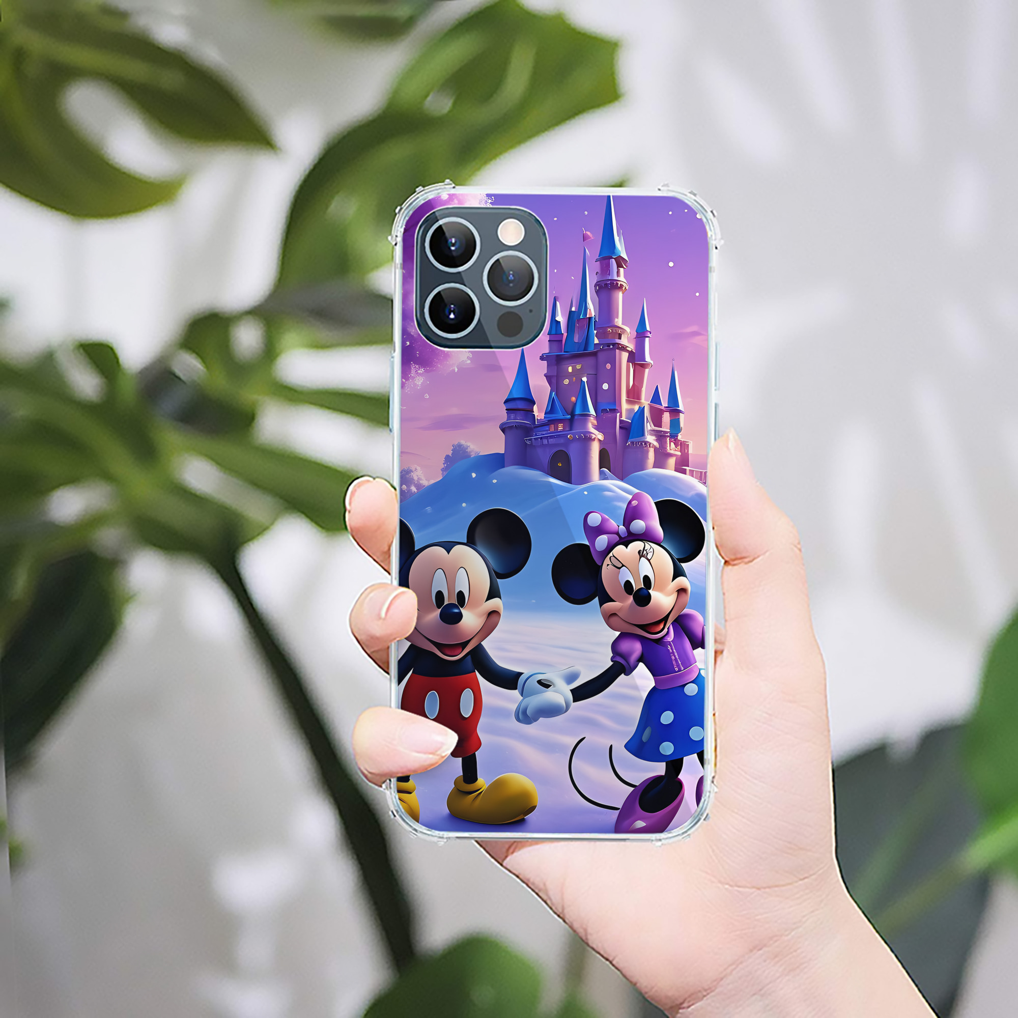 ミッキーマウス Mickey Mouse 【iPhone 12シリーズ対応】透明スマホケース（クリアソフトケース）